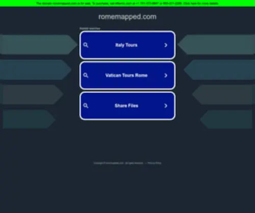 Romemapped.com(Street Map of Rome) Screenshot