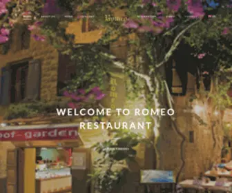 Romeo-Restaurant.com(Romeo Restaurant) Screenshot