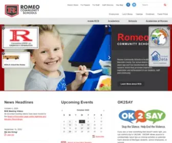 Romeok12.org(Romeo Community Schools) Screenshot