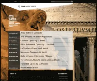 Romeoperatickets.com(Rome Opera Tickets) Screenshot