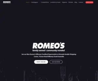 Romeosretailgroup.com.au(Romeos Retail Group) Screenshot