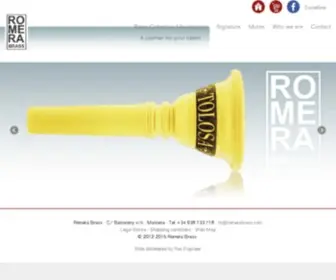 Romerabrass.com(Romera Brass) Screenshot