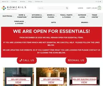 Romerils.com(Create the perfect living space in your home) Screenshot