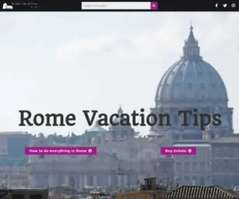 Romevacationtips.com(Rome Vacation Tips) Screenshot