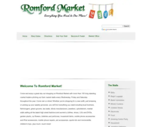 Romford-Market.co.uk(Romford Market) Screenshot