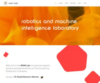 Romi-LAB.org(The Robotics and Machine Intelligence Lab) Screenshot