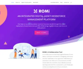 Romillc.com(Integrated Digital Asset/Workforce Management Platform) Screenshot