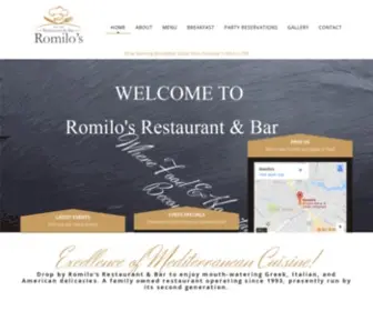 Romilosrestaurant.com(Restaurant) Screenshot