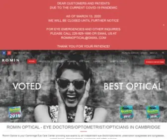 Rominoptical.ca(Romin Optical) Screenshot