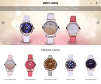 Romlicen.com(OEM Watch Manufacturer Supplier from China) Screenshot