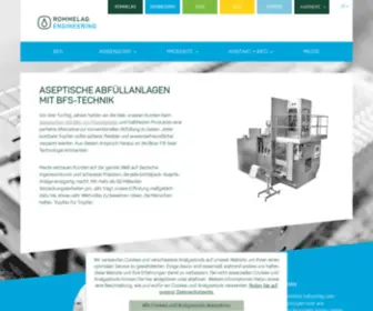 Rommelag-Engineering.com(Aseptische Abfüllung von Flüssigkeiten und halbfesten Produkten) Screenshot