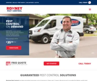 Romneypestcontrol.com(Affordable Pest Control In Dallas) Screenshot