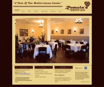 Romolasnj.com(Romola's Seafood & Grille Cranford NJ) Screenshot