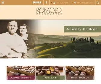 Romolochocolates.com(Romolo Chocolates) Screenshot