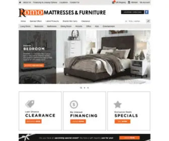 Romomattressesfurniture.com(Your home) Screenshot