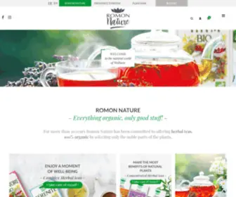 Romon-Nature.fr(Infusion Bio & Tisane Bio Romon Nature depuis 1989) Screenshot