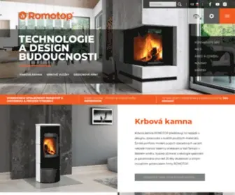 Romotop.cz(Výrobce krbových kamen) Screenshot