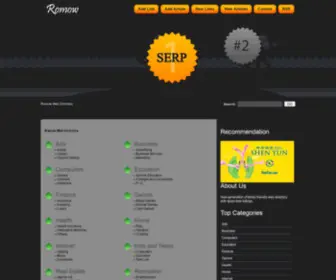 Romow.com(Romow Web Directory) Screenshot