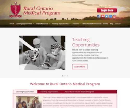 Romponline.com(The Rural Ontario Medical Program (ROMP)) Screenshot