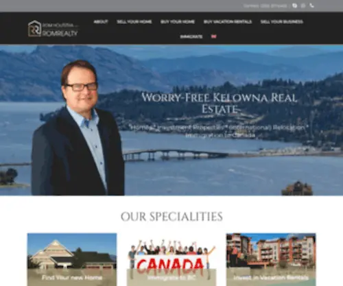 Romrealty.com(For Kelowna Real Estate services & listings contact the team at Rom Realty) Screenshot