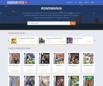 Romsmania.org(Spiele, ROMs und Emulatoren herunterladen) Screenshot