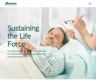 Romsons.com(Disposable Medical Device Manufacturers) Screenshot