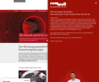 Romwell.de(Kompetenz in Verpackungstechnik) Screenshot