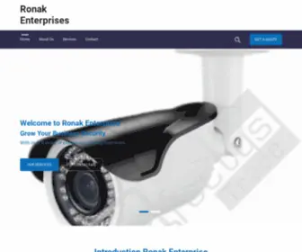 Ronakenterprise.in.net(CCTV Camera service Provider In vadodara) Screenshot