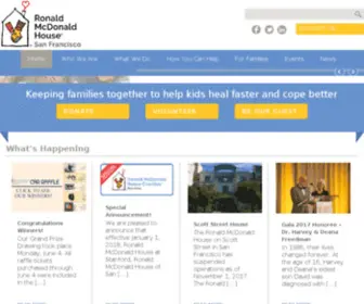 Ronaldhouse-SF.org(RMH San Francisco) Screenshot