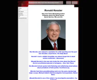 Ronaldkessler.com(Ronald Kessler) Screenshot