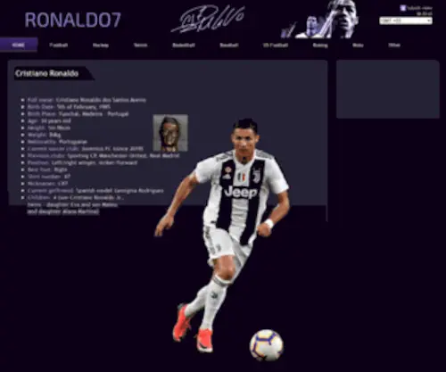 Ronaldo7.eu(Ronaldo7) Screenshot