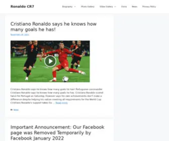 Ronaldocr7.com(Ronaldo CR7) Screenshot