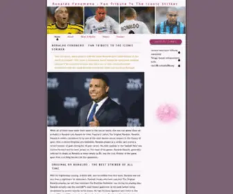 Ronaldohome.com(Ronaldo Fenomeno) Screenshot