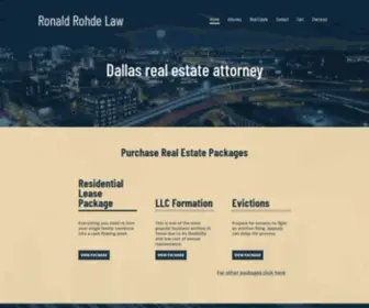 Ronaldrohdelaw.com(Ronald Rohde Law) Screenshot