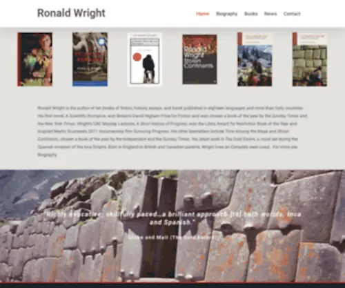 Ronaldwright.com(Ronald Wright) Screenshot