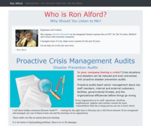 Ronalford.com(Disaster Masters) Screenshot