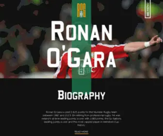 Ronanogara.ie(The Official Ronan O'Gara Website) Screenshot