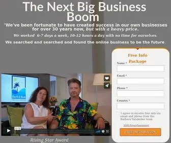 Ronbarbsandvar.com(The Online Business Boom is rapidly expanding in North America) Screenshot