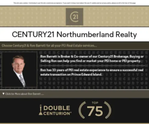 Ronbarrettrealestate.com(Century21) Screenshot