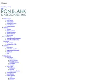 Ronblank.com(Ron Blank and Associates) Screenshot