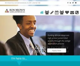 Ronbrown.org(The Ron Brown Scholar Program) Screenshot