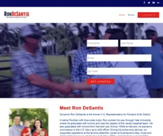 Rondesantis.com(Governor Ron DeSantis) Screenshot