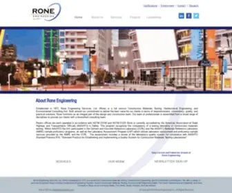 Roneengineers.com(Geotechnical, Materials Testing, Environmental) Screenshot