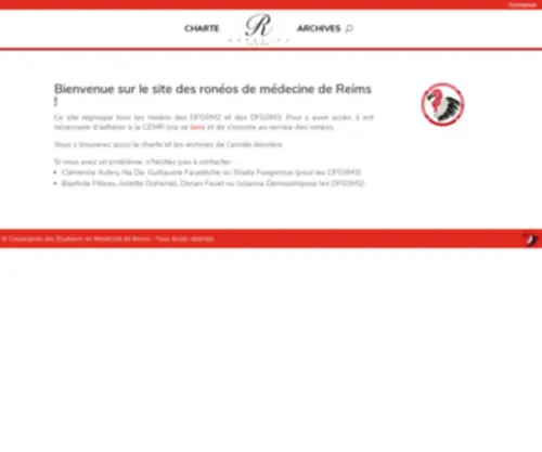 Roneo-Medecine-Reims.com(Ronéo Médecine Reims) Screenshot