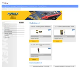 Ronex.ee(Mõõteriistade ja valveseadmete müük) Screenshot