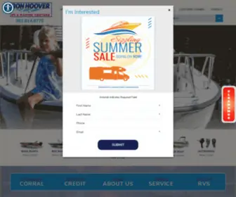 Ronhoovercorpuschristiboats.com(Ron Hoover RV & Marine) Screenshot