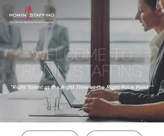 Roninllc.com(Ronin Staffing) Screenshot