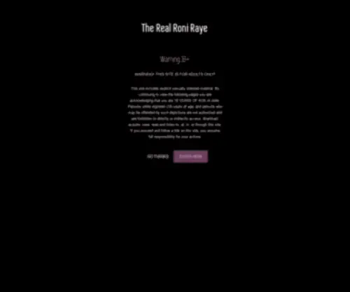 Roniraye.com(KINK.COM,KINK, THE OFFICAL HOME PAGE OF KINK MAGAZINE,RONI RAYE, KINK-MAG.COM) Screenshot