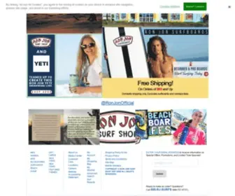 Ronjonsurfshop.com(Surf Apparel & Accessories) Screenshot