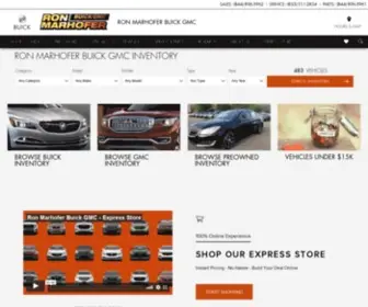 Ronmarhofergmc.com(Shop our New and Used Buick and GMC inventory in North Canton. Ron Marhofer Buick GMC) Screenshot